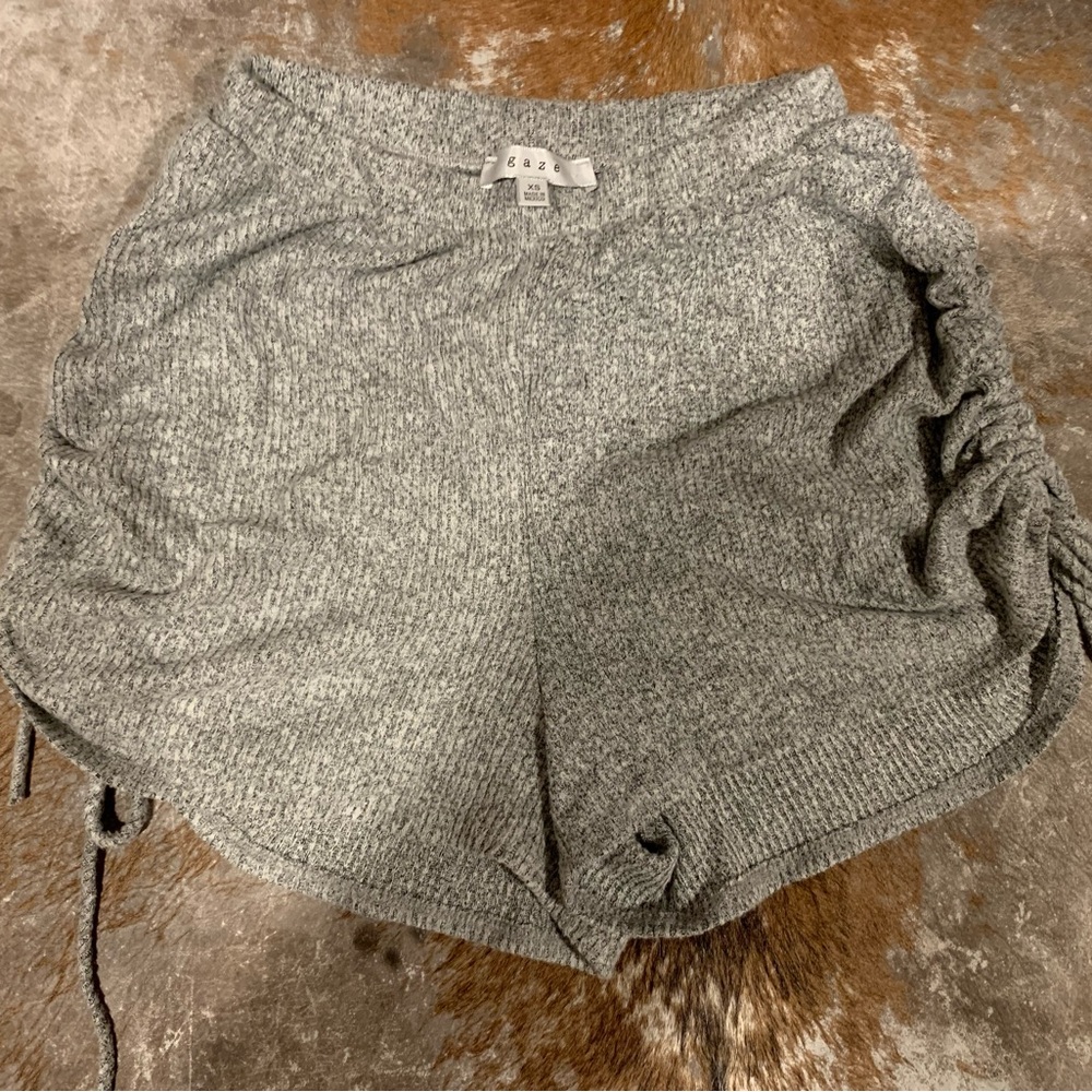 Gaze Gray Athletic Shorts Relaxed Fit Cotton Blend